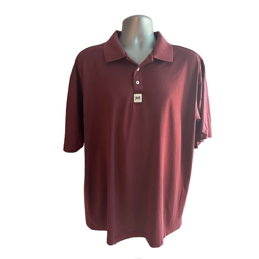 Red Jacket Colonial Golf Shirt Maroon XL
